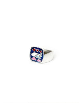 ANILLO AVIÓN Y CORAZONES