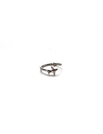 ANILLO AJUSTABLE AVIÓN CON ESTRELLA